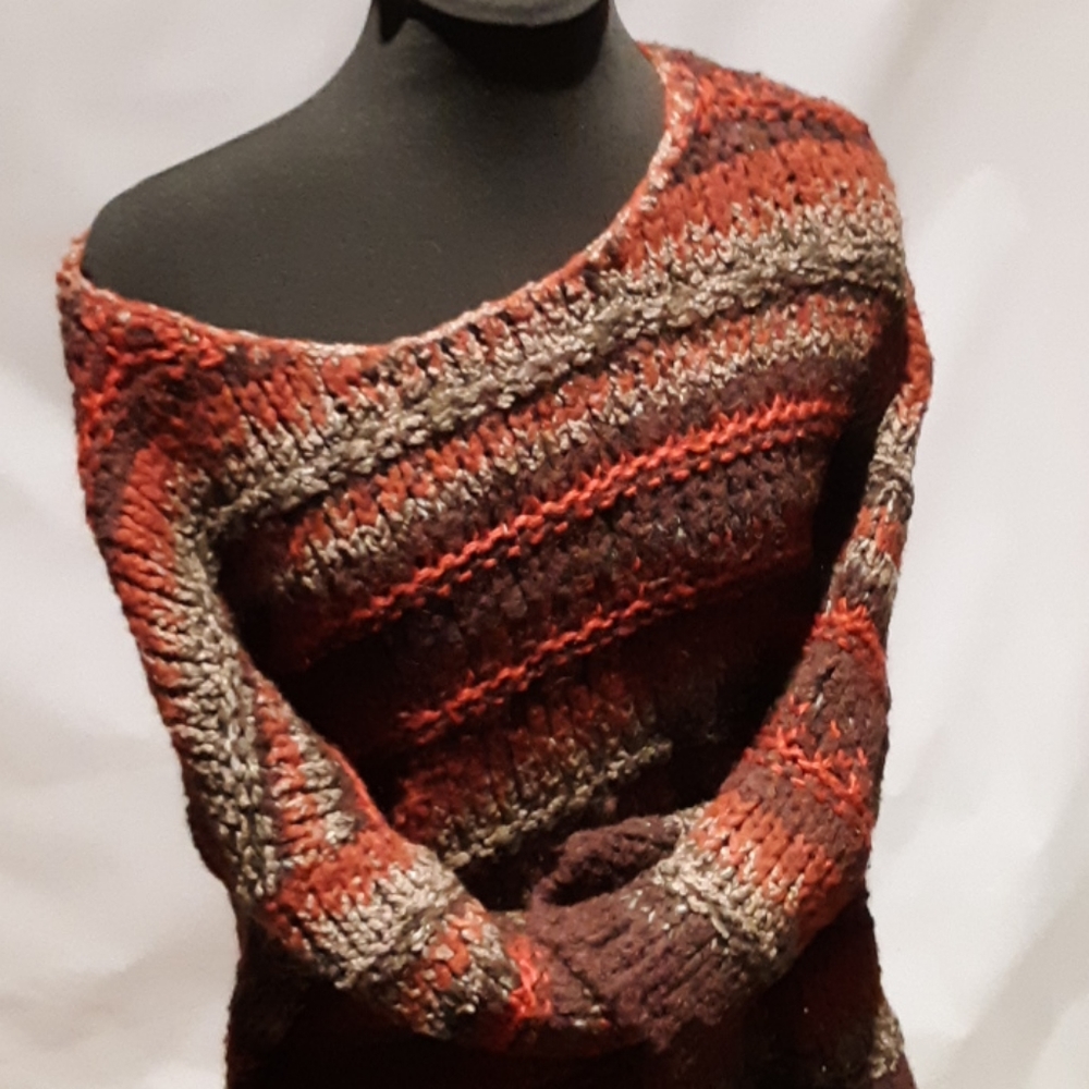 Free People multicolored knit sweater